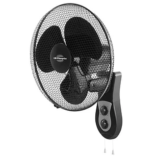 Orbegozo WF 0141 Ventilador de Pared - Potente Motor de 40W - 3 Velocidades de Ventilacion - Funcionamiento Silencioso - Cabezal Oscilante - Temporiza