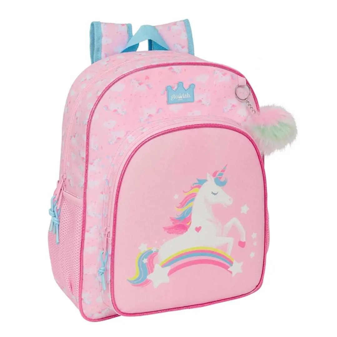 Safta Glowlab Kids Mochila - Adaptable a Carro - Portabotellas - Tirador Doble - Hombreras Acolchadas Ergonomicas - Bolsillo Frontal - Asa de Mano Sup 1