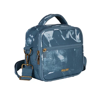 Milan Lava Bolsa Isotermica Porta Alimentos de 3.5L - Incluye 3 Recipientes - 23x20x11cm - Color Azul