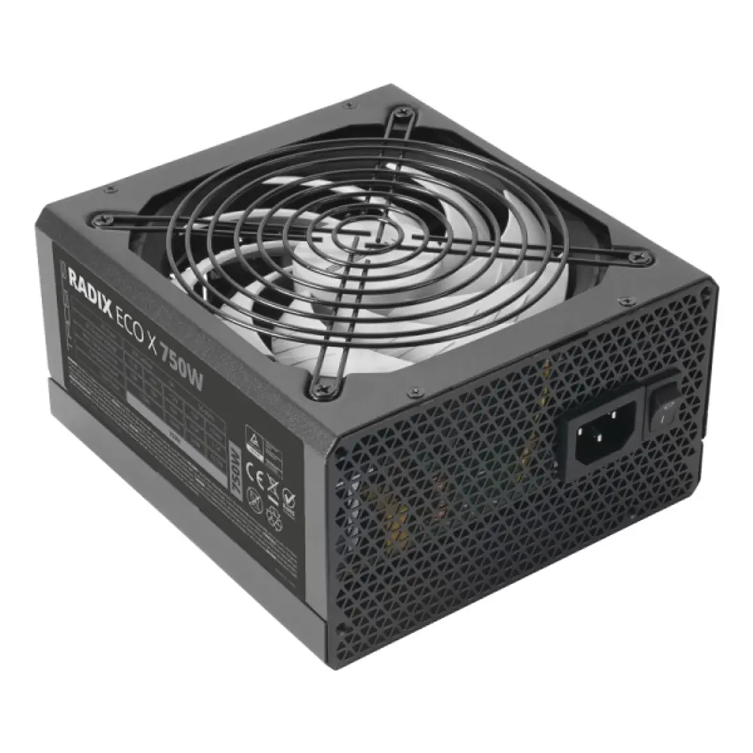 Tacens Radix Eco X 750 Fuente de Alimentacion 750W ATX - PFC Activo - Ventilador 140mm de 12dB - 80 Plus Silver - 160x150x85mm - Color Negro 1