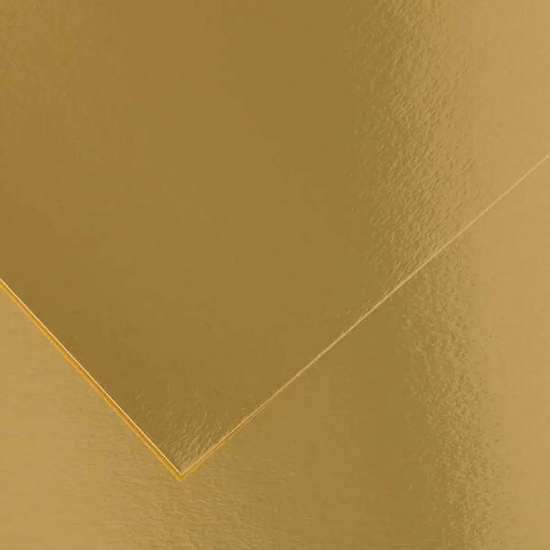 Canson Guarro Pack de 25 Cartulinas Iris de 185g - 50x65cm - Color Oro 1