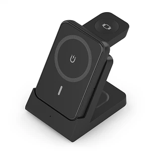 Aisens Cargador Inalambrico 15W - USB-C - Protocolo Qi - Moviles, Apple Watch y Auriculares - Powerbank -Proteccion Contra Sobretension, Sobretemperat