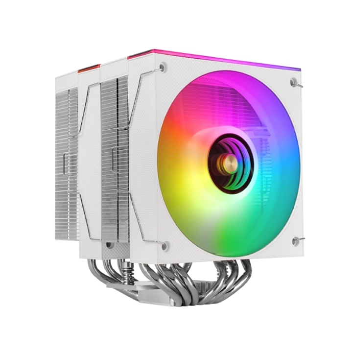 Mars Gaming MCPU-X26 Disipador CPU - Potencia TDP hasta 350W - 6 Tubos - Silencioso - 2 Ventiladores PWM de 120mm - 2600rpm - Iluminacion ARGB - 122x1 1