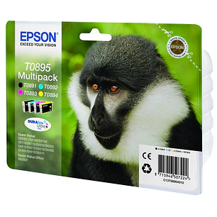 Epson T0895 Pack de 4 Cartuchos de Tinta Originales - C13T08954010