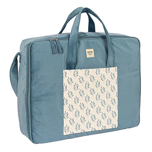Safta Leaves Maleta de Bebe de 28L - Cremallera Doble - Bolsillo Frontal - Bolsillos Internos - Interior Acolchado - Bandolera Ajustable - Asas Superi