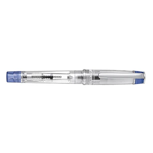 Pilot Prera Pluma Estilografica - Cuerpo Transparente - Incluye Convertidor y Cartucho de Tinta - Color Azul
