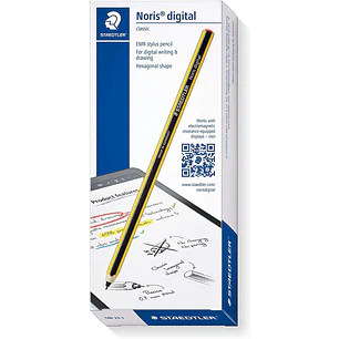 Staedtler Noris Digital Pack de Lapiz Digital + 5 Puntas de Recambio - Superficie Antideslizante - No Necesita Carga