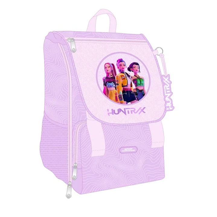 Safta K-Pop Demon Hunters Iconic Mochila Extensible - Solapa - Cierre con Cordon - Portabotellas - Bolsillo Frontal - Detalles Reflectantes - Rejilla  1