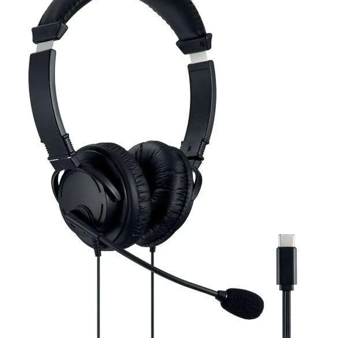 Kensington Hi-Fi USB-C Auriculares con Microfono - Controladores de 40mm - Compatibles con Todos Los Dispositivos USB-C - Diadema Ajustable Acolchada  1