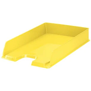 Esselte Europost Vivida Bandeja Portadocumentos -  Formato Vertical - A4 - Espacio para Etiqueta Identificativa - Color Amarillo