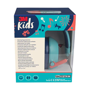 3M Orejeras Auditivas Infantiles - SNR 30dB - Diadema Flexible - Ajustable - Color Turquesa