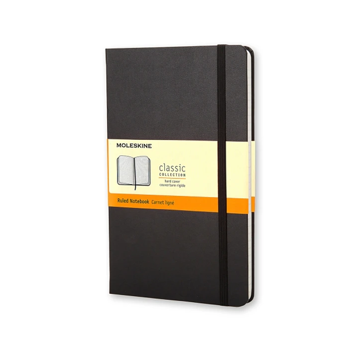 Moleskine Classic Libreta de Tapa Dura - Papel Marfil Rayado - 70g/m2 - Apertura 180º - Esquinas Redondeadas - Marcapaginas - Bolsillo Interior Extens 1