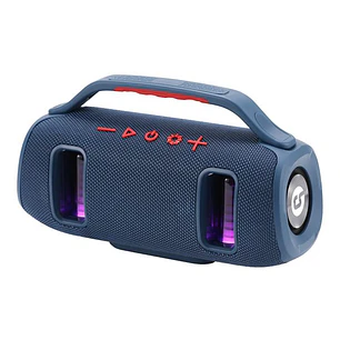 Coolsound BraveBox Altavoz Bluetooth True Wireless 15W - Autonomia hasta 3h - USB, MicroSD y Aux - Manos Libres con Microfono Integrado - Iluminacion 