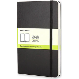 Moleskine Classic Libreta de Tapa Dura - Papel Marfil Liso - 70g/m2 - Apertura 180º - Esquinas Redondeadas - Marcapaginas - Bolsillo Interior Extensib