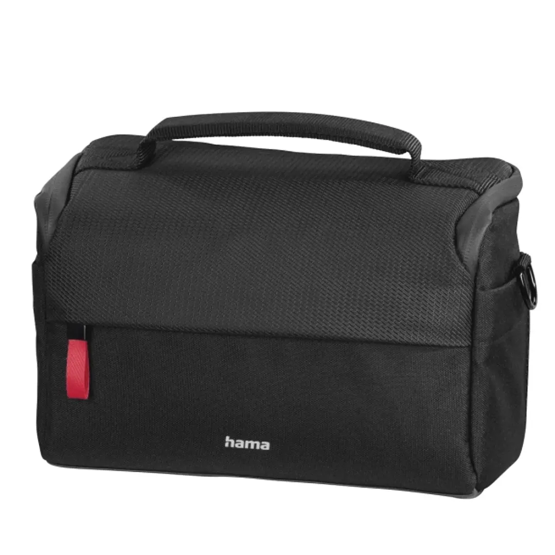 Hama Matera Funda para Camara - Poliester Reciclado - Adaptable a Maleta - Compartimentos Separados para Objetivos - Asa de Mano - 23x9.5x14cm - Color 1