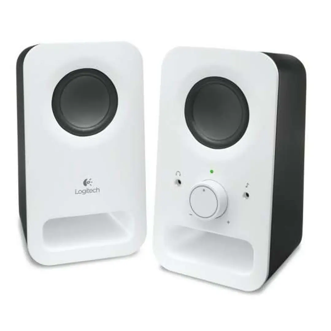 Logitech Z150 Altavoces Multimedia 2.0 6W - Entrada Jack 3.5mm - Toma de Auriculares - Cable de 1.80m - Color Blanco 1