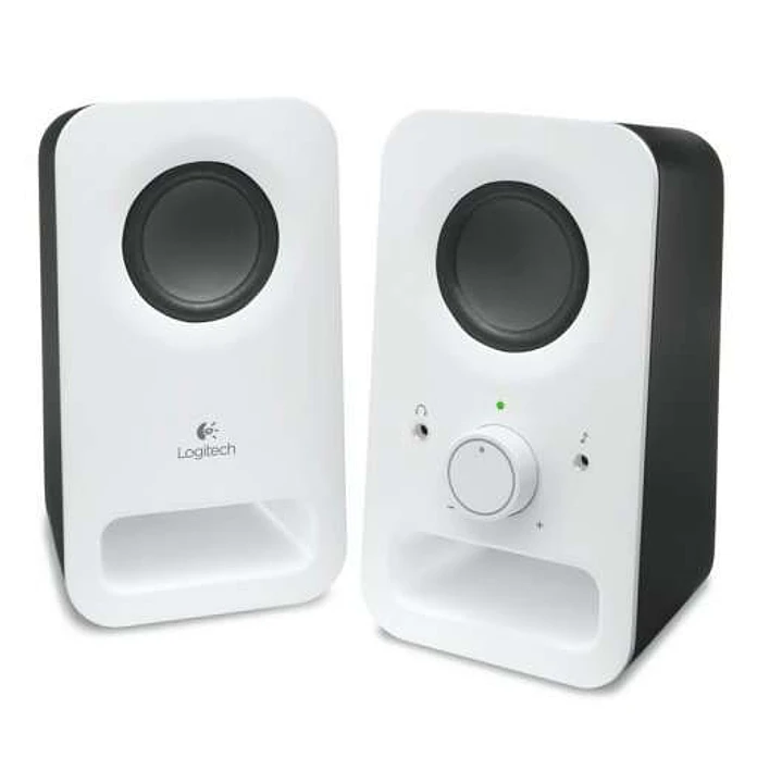 Logitech Z150 Altavoces Multimedia 2.0 6W - Entrada Jack 3.5mm - Toma de Auriculares - Cable de 1.80m - Color Blanco 1