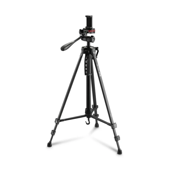 Hama Star 153 3D Tripode para Camara y Smartphone - Peso Max 990g - Altura Ajustable hasta 153cm - Manivela en Columna Central - Aluminio - Cabezal de 1