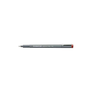 Staedtler Pigment Liner 308 Rotulador Calibrado - Trazo 0.5mm - Secado Rapido - Color Rojo