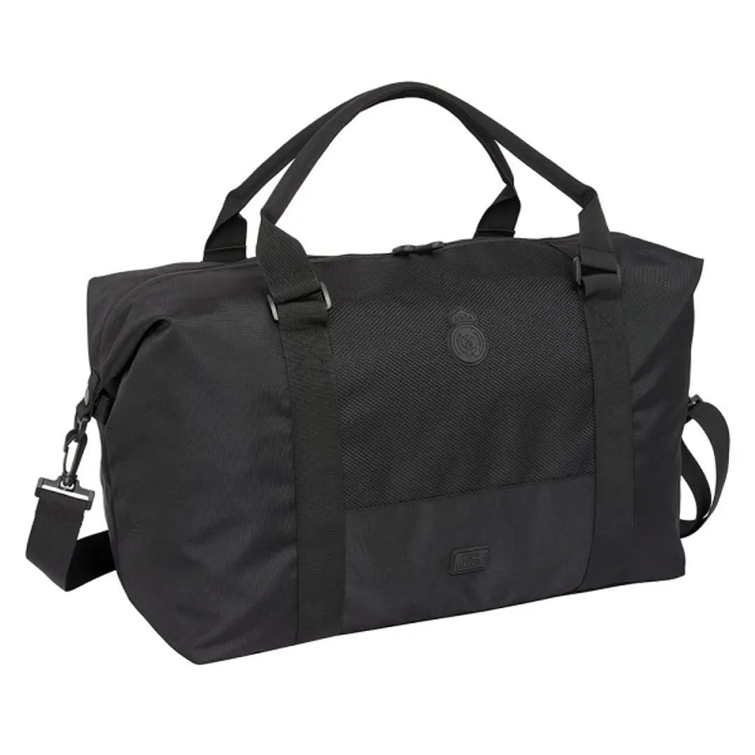 Safta Real Madrid Premium Bolsa de Deporte - Bandolera Ajustable - Cierre de Iman - Interior Forrado - Cremalleras Bidireccionales - Asa Forrada - 43. 1