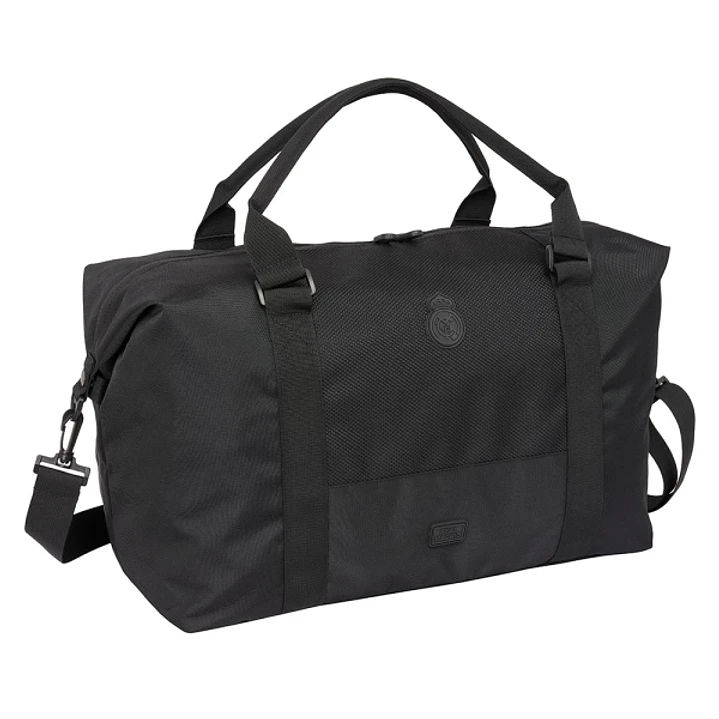 Safta Real Madrid Premium Bolsa de Deporte - Bandolera Ajustable - Cierre de Iman - Interior Forrado - Cremalleras Bidireccionales - Asa Forrada - 43. 1