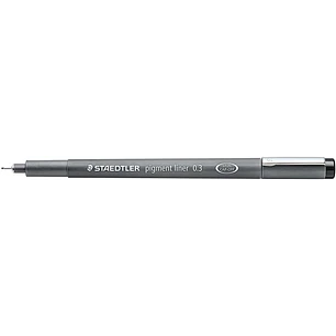 Staedtler Pigment Liner 308 Rotulador Calibrado - Trazo 0.3mm - Secado Rapido - Color Negro