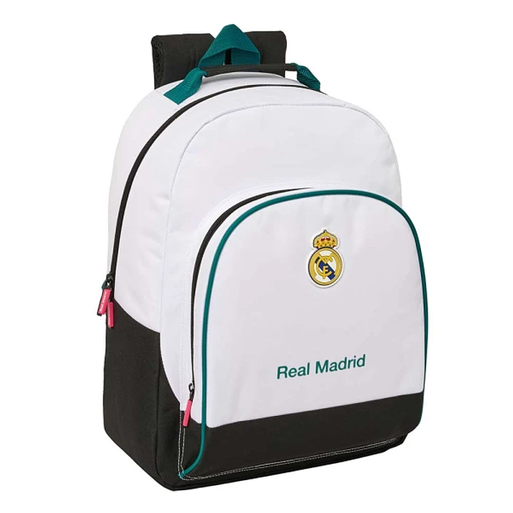 Safta Real Madrid Equipacion 26/27 Mochila - Adaptable a Carro - Bolsillo Frontal - Hombreras y Espalda Acolchada - Cremallera con Doble Tirador - Asa 1