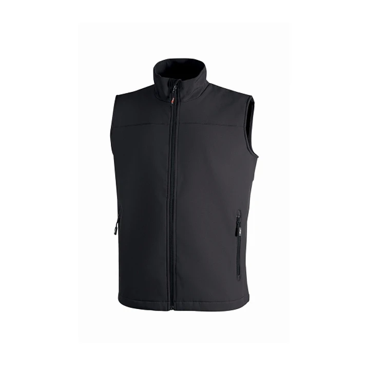 Upower Dublino Chaleco de Trabajo Soft Shell - Talla S - Transpirable, Antiviento, Repelente al Agua, Multibolsillos con Cremallera, Ajuste Personaliz 1