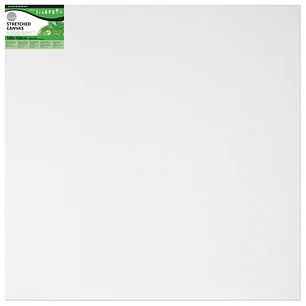 Daler Rowney Simply Bastidor Entelado - 100x100cm - Imprimacion Triple - Grano Medio - 100% Algodon sin Acido - 250g - Color Blanco
