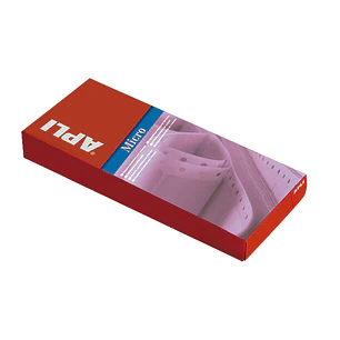 Apli Caja de 2.004 Etiquetas en Continuo 88.9x23.3mm - 167 Pliegues por 12 Etiquetas - Adhesivo Permanente - Cantos Romos - Color Blanco