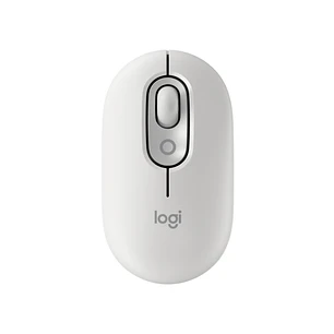 Logitech POP Mouse Raton Inalambrico 1000dpi - 4 botones - Multidispositivo - Color Blanco Crudo