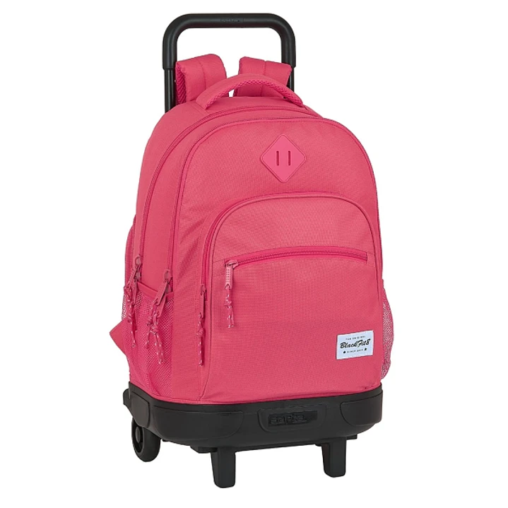Safta Blackfit8 Fresa Mochila con Carro - Extraible - Bolsillo Frontal - Bolsillo Lateral - Tirador Doble - Hombreras Acolchadas - Tarjeta ID - Bandej 1