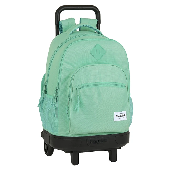 Safta Blackfit8 Mochila con Carro - Extraible - Bolsillo Frontal - Portabotellas - Hombreras Acolchadas - Asa Acolchada - Faldon Cubre Ruedas - Tarjet 1