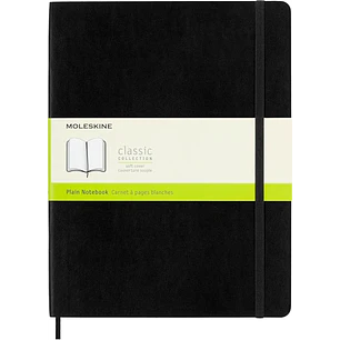 Moleskine Classic Libreta de Tapa Blanda - Papel Marfil Liso - 70g/m2 - Apertura 180º - Esquinas Redondeadas - Marcapaginas - Bolsillo Interior Extens