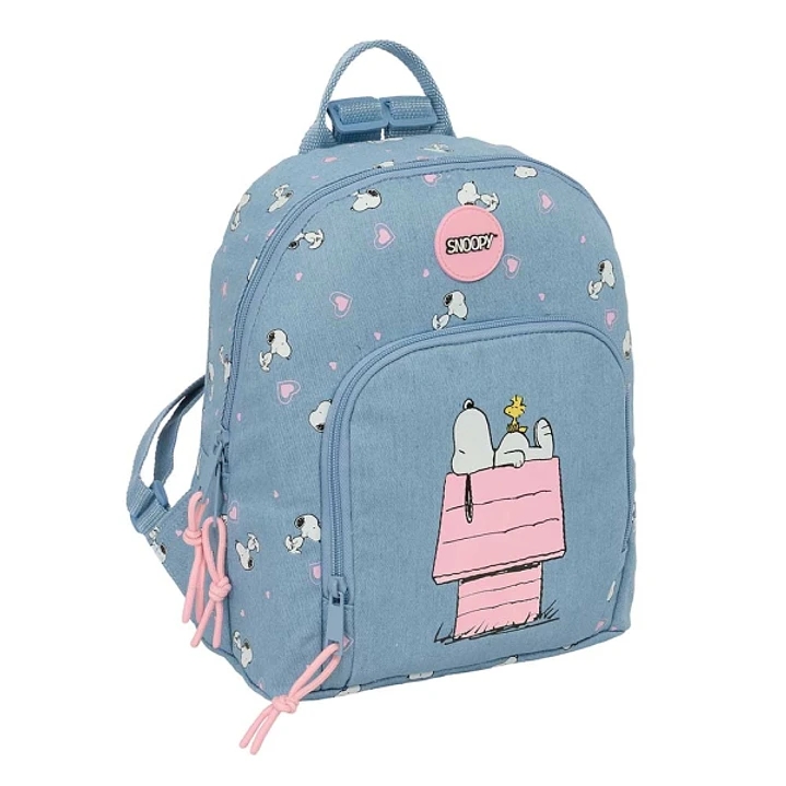 Safta Snoopy Mini Mochila - Bolsillo Frontal - Tirador Doble - Bolsillo Interior - Bolsillo Trasero Seguro - Hombreras Ajustables - Asa Superior - 250 1