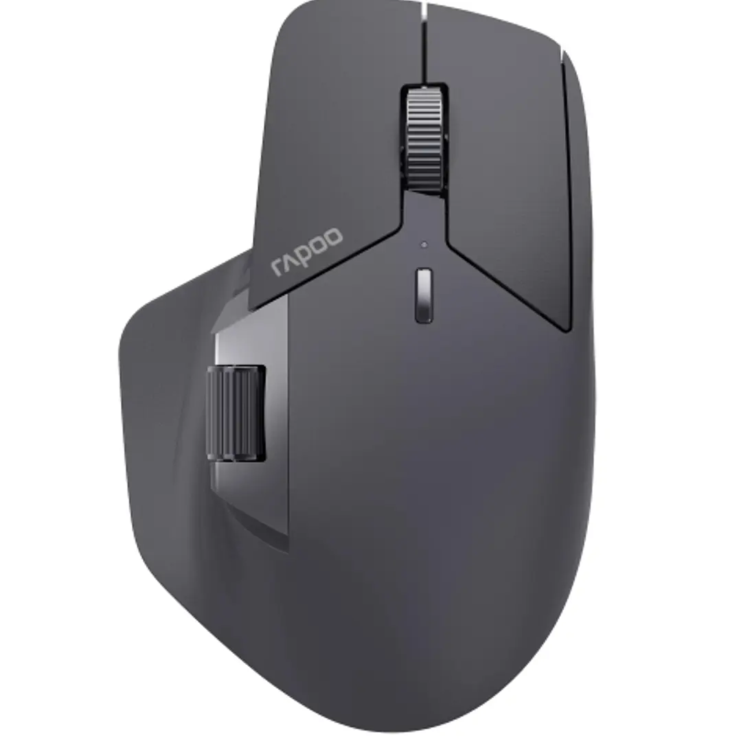 Rapoo MT760LW Raton Inalambrico - Bluetooh y 2.4GHz - 4000 DPI - Bateria Recargable Ecologica - Color Negro 1