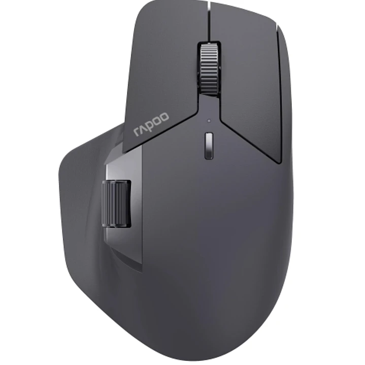 Rapoo MT760LW Raton Inalambrico - Bluetooh y 2.4GHz - 4000 DPI - Bateria Recargable Ecologica - Color Negro 1