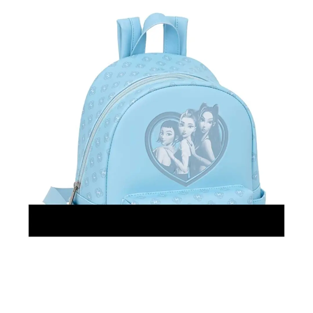 Safta K-Pop Demon Hunters Secret Mini Mochila - Bolsillo Frontal y Lateral - Cremallera - Hombreras Ajustables - Asa Superior - Compacta y Ligera - 24 1