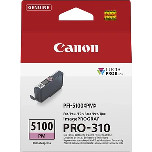 Canon PFI5100 Magenta Photo Cartucho de Tinta Original - PFI5100PM/6957C001