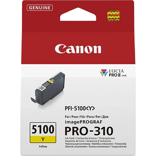 Canon PFI5100 Amarillo Cartucho de Tinta Original - PFI5100Y/6955C001
