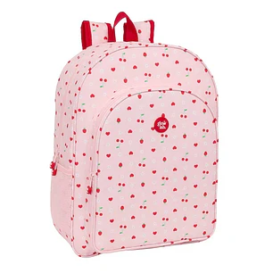 Safta Glowlab Frutitas Mochila Adaptable a Carro - Portabotellas - Doble Tirador - Hombreras Acolchadas - Bolsillo Frontal - Asa Superior - 19L - 330x