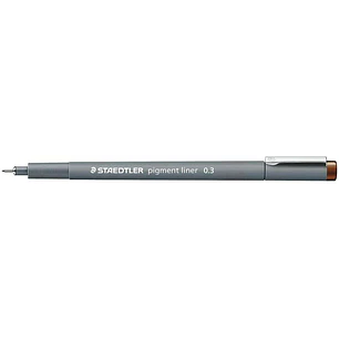 Staedtler Pigment Liner 308 Rotulador Calibrado - Trazo 0.3mm - Secado Rapido - Color Marron
