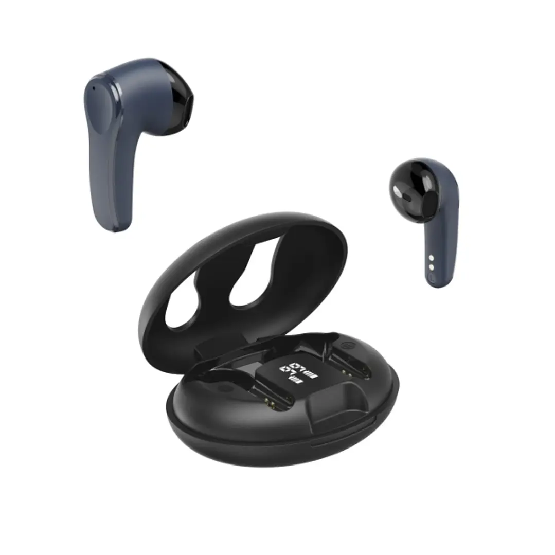Hama Spirit Unchained Auriculares con Microfono Omnidireccional - Bluetooth - Rango 10m - Pantalla LED - Asistente de Voz - Color Azul y Negro 1