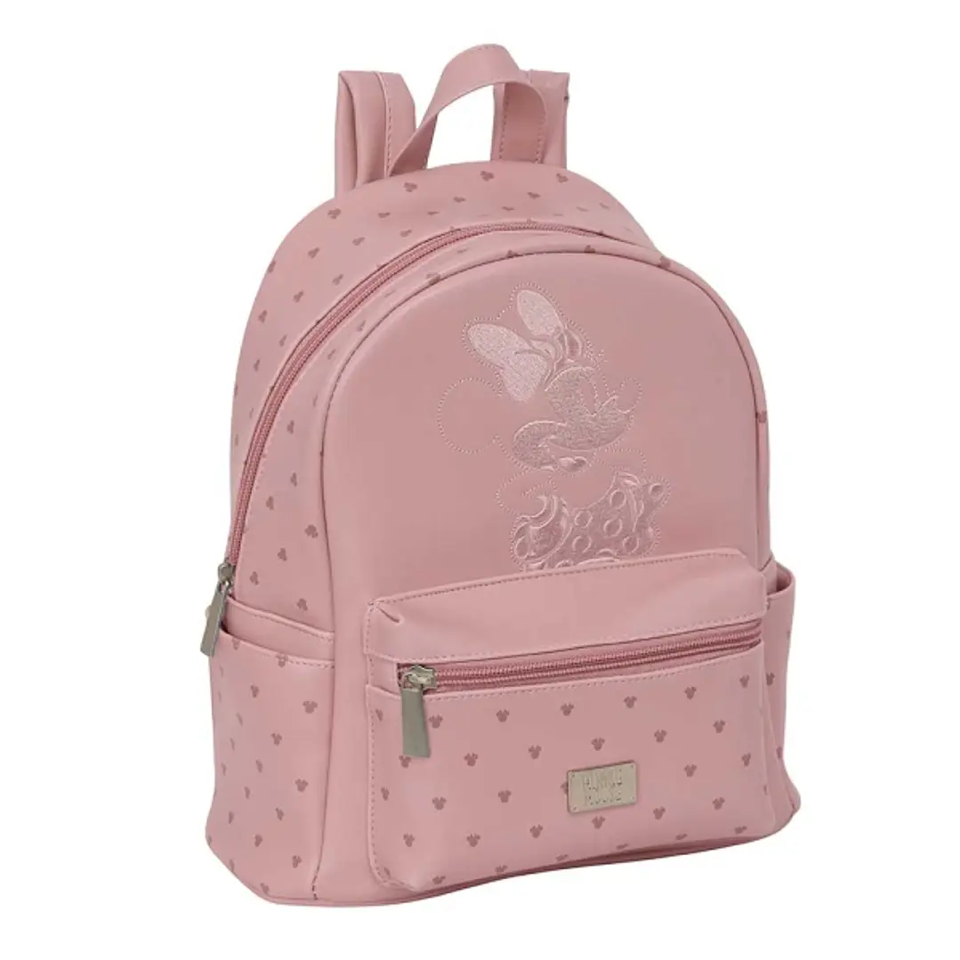Safta Minnie Mouse Mini Mochila - Bolsillo Frontal - Bolsillo Lateral - Interior Forrado - Hombreras Ajustables - Asa Superior - 9L - 240x120x280mm -  1