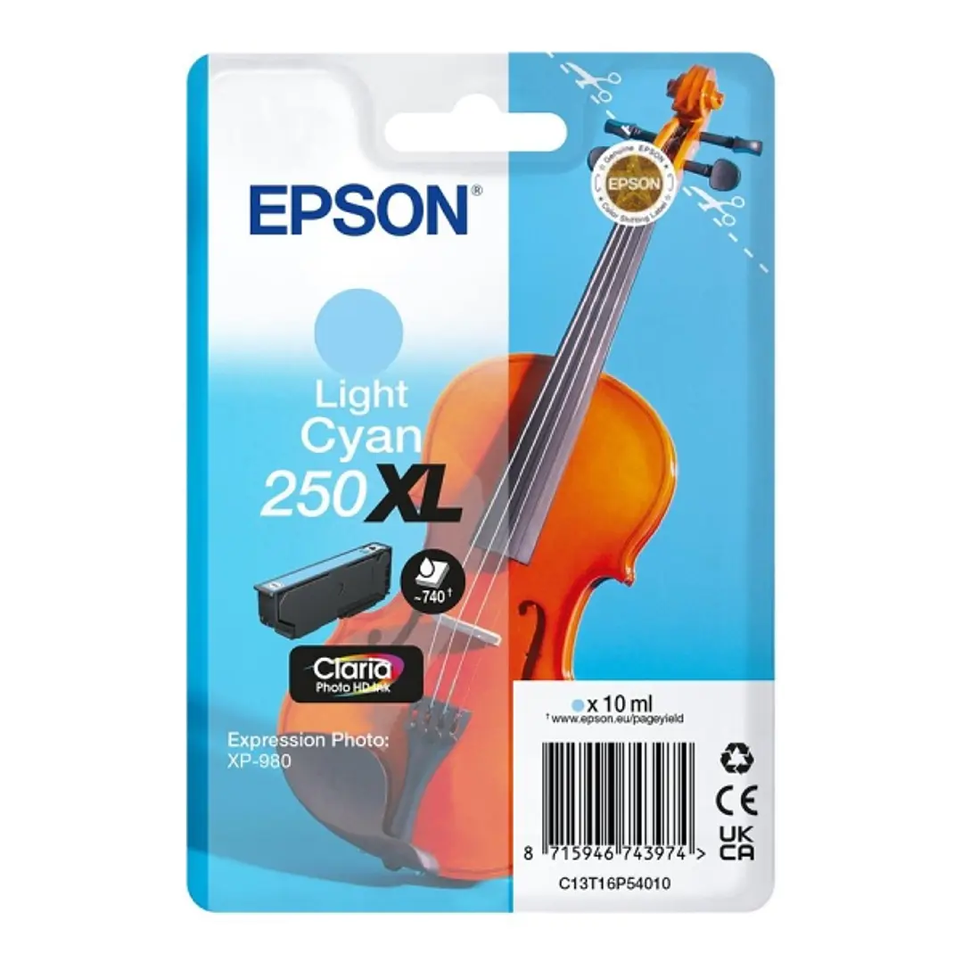 Epson 250XL Cyan Light Cartucho de Tinta Original - C13T16P54010 1
