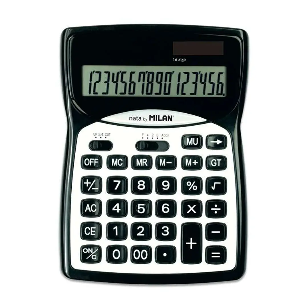 Milan Calculadoras 16 Digitos - 3 Teclas de Memoria - Funcion Impuestos - Raiz Cuadrada - Calculo de Margenes 1