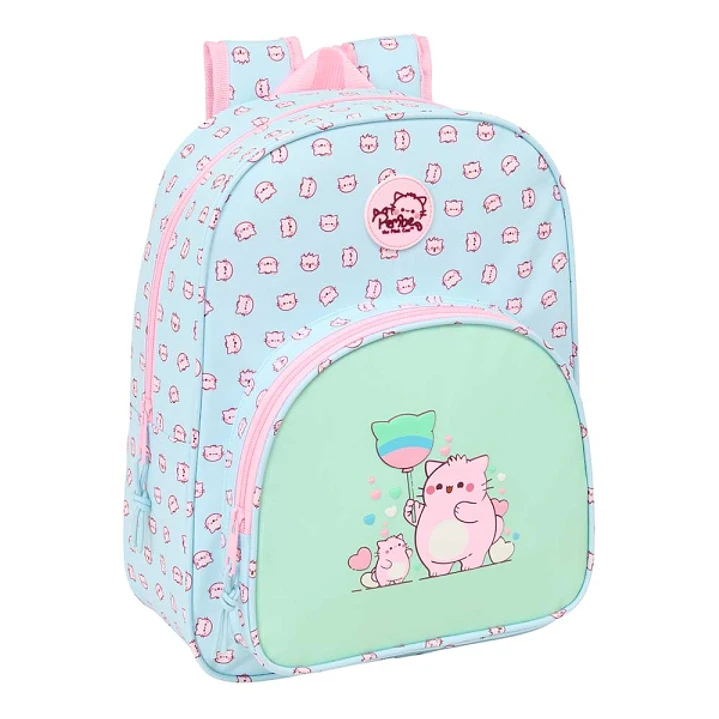 Safta Pembe The Pink Cat Mochila Infantil - Adaptable a Carro - Portabotellas - Hombreras Ergonomicas - Bolsillo Frontal - 10L - 260x110x340mm - Color 1