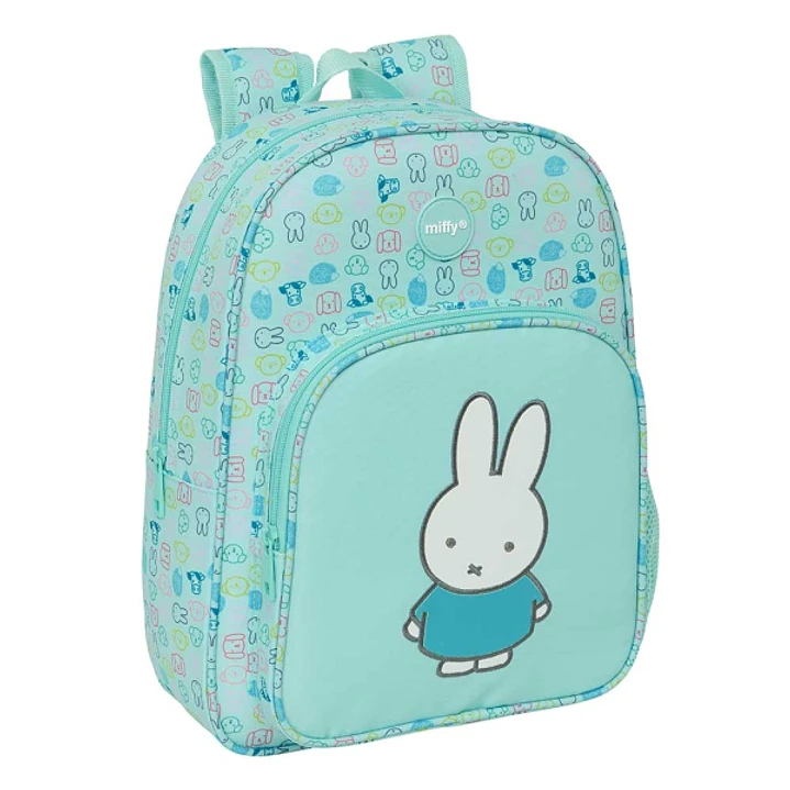 Safta Miffy Friends Mochila Infantil - Adaptable a Carro - Portabotellas - Hombreras Acolchadas - Material Reciclado - Resistente al Agua - 10L - 260x 1
