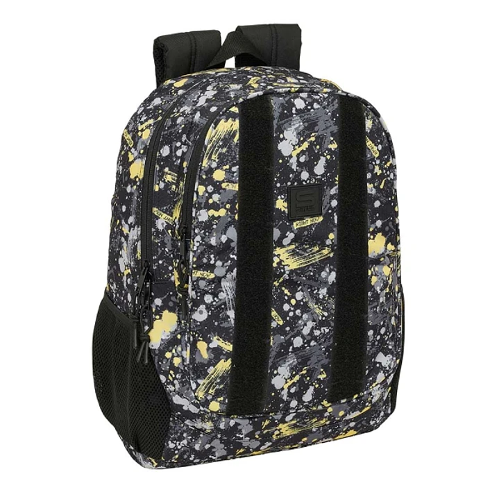 Safta Graffiti Splash Mochila Adaptable a Carro - Portabotellas - Dos Compartimentos Grandes - Tirador Doble - Hombreras Ergonomicas y Acolchadas - As 1