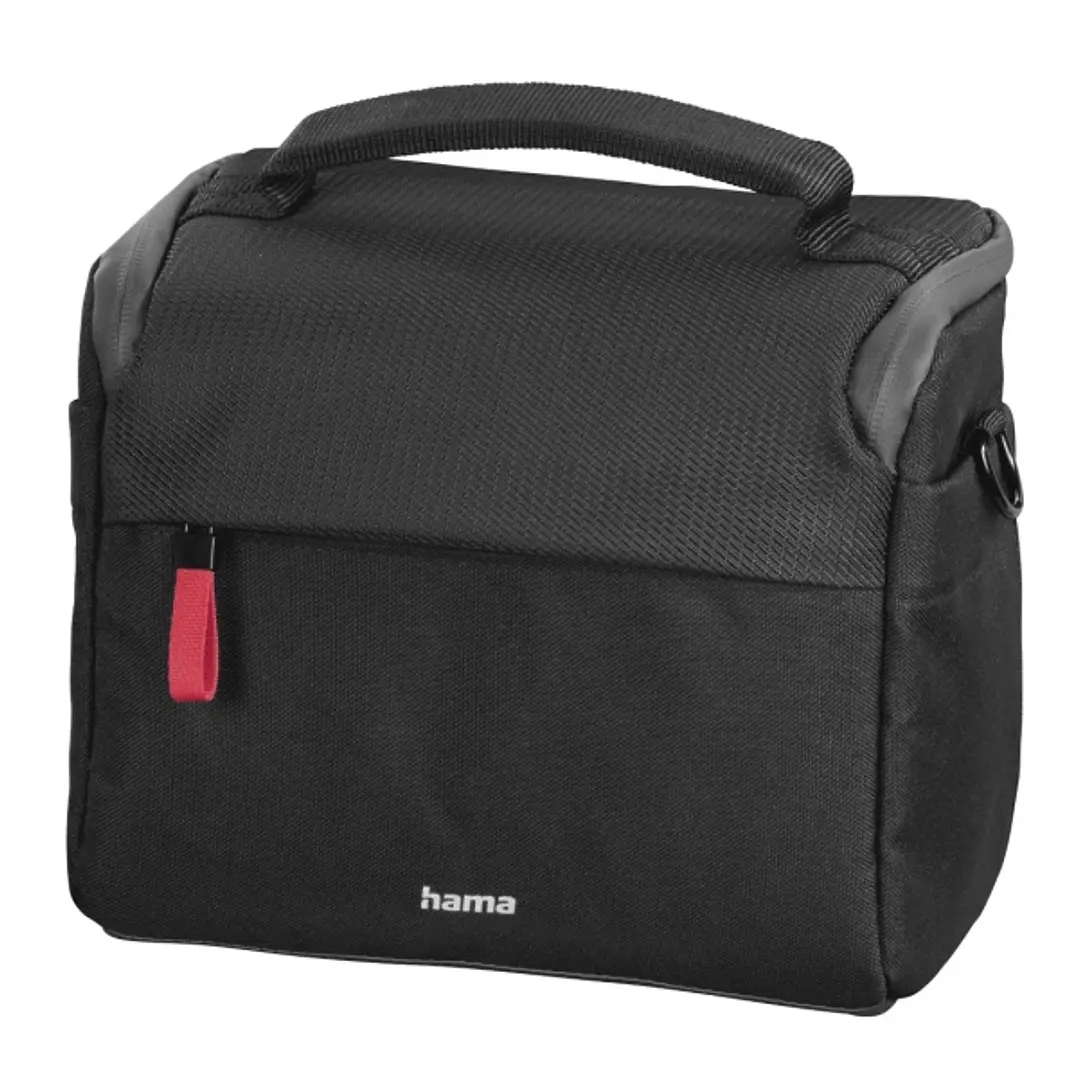 Hama Matera Funda para Camara - Poliester Reciclado - Adaptable a Maleta - Compartimentos Separados para Objetivos - Asa de Mano - 20x10.5x16.5cm - Co 1